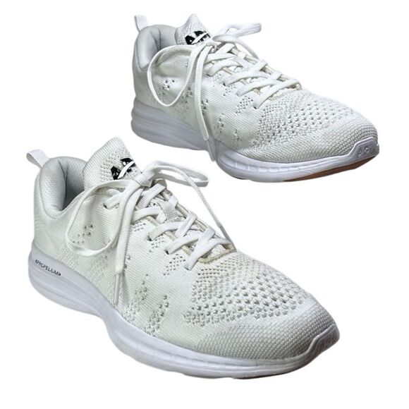 APL - Women’s “TechLoom Pro” Running Shoe in White/Black/Gum - Size 11, White - Picture 4 of 15
